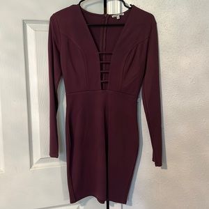 Burgundy Dress